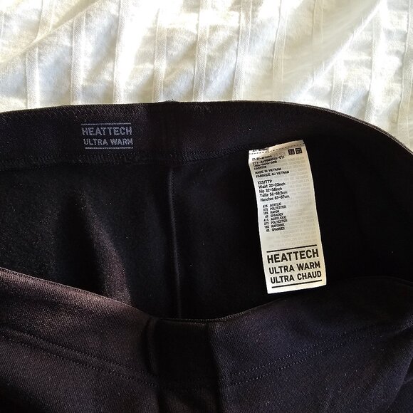 Uniqlo Heattech Ultra Warm Leggings - 2024 - Black - Sz XXS - Picture 5 of 11